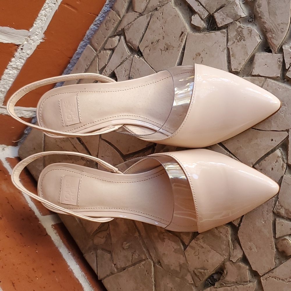 Louise et Cie Baby Pink Clear Classy Pumps 6M